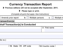 Details of Currency Transaction Reporting (CTR)