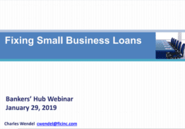 Fixing Small Business Loans