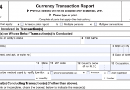 Details of Currency Transaction Reporting (CTR)