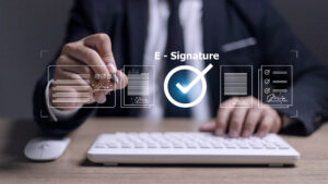 Online business contract Electronic signature, e-signing